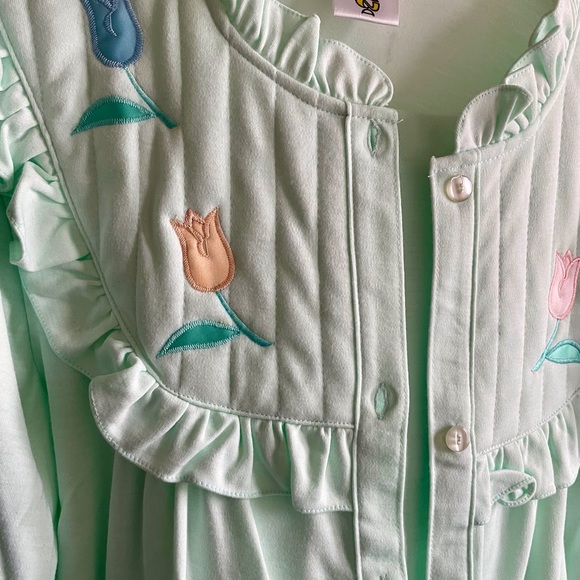 Konga Japan Style cotton flannel pyjamas mint-green size M-L, new without tag. - Picture 14 of 15